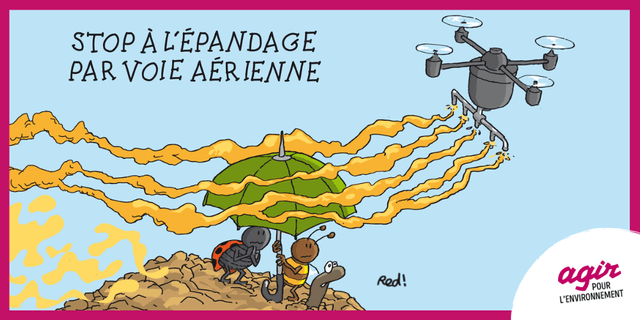 Stop à l'épandage par voie aérienne !