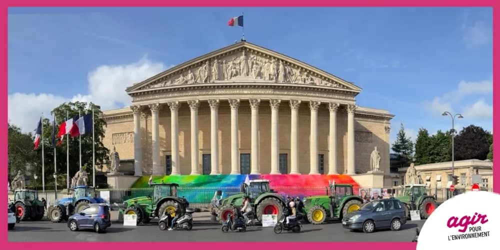 Manifestation des agriculteurs devant l'Assemblée nationale